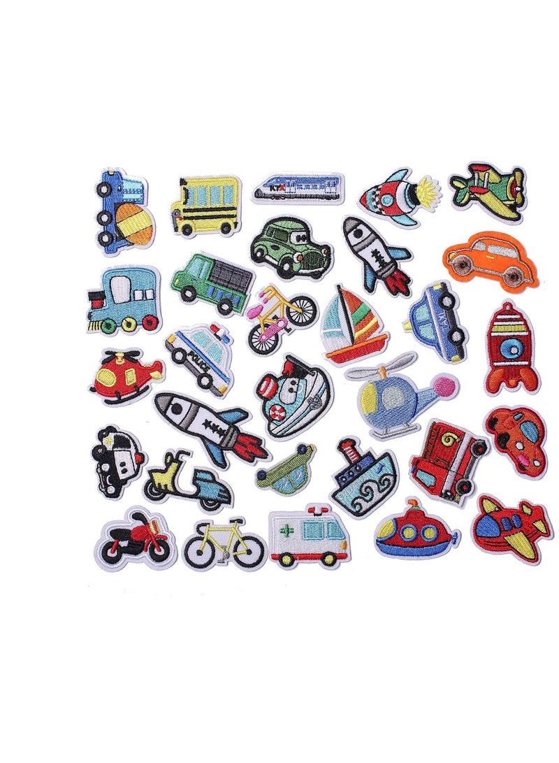 Embroidery Patches, Embroidered Car Iron on Patches Embroidery DIY Accessories, Assorted Decorative Patches, for Dress Jeans Jackets Hats Backpacks Sewing Flowers Applique DIY Accessory