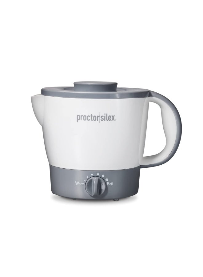 32Oz Adjustable Temperature Hot Pot Electric Kettle For Tea Boiling Water Cooking Noodles And Soup White