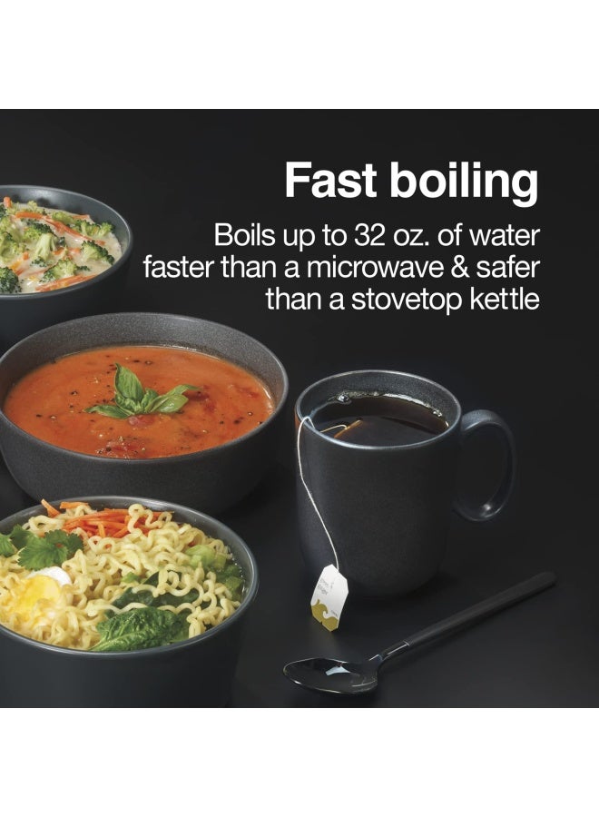 32Oz Adjustable Temperature Hot Pot Electric Kettle For Tea Boiling Water Cooking Noodles And Soup White
