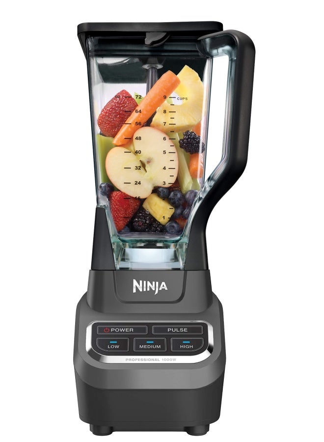Ninja Professional 72 Oz Countertop Blender With 1000-Watt Base And Total Crushing Technology For Smoothies  Ice And Frozen Fruit  Bl610   Black
