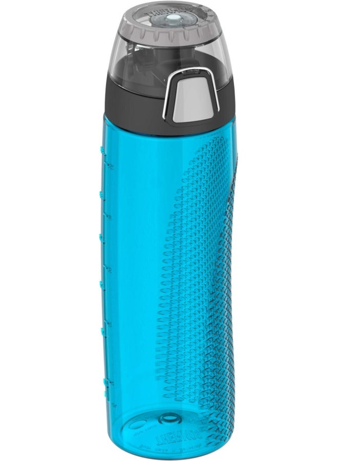Thermos-Tritan Hydration Bottle With Rotating Intake Meter- Teal 710 Ml