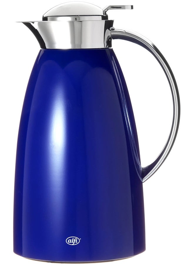 Gusto Glass Vacuum Lacquered Metal Thermal Carafe for Hot and Cold Beverages 1.0 L Royal Blue AG1900RB2 One Size