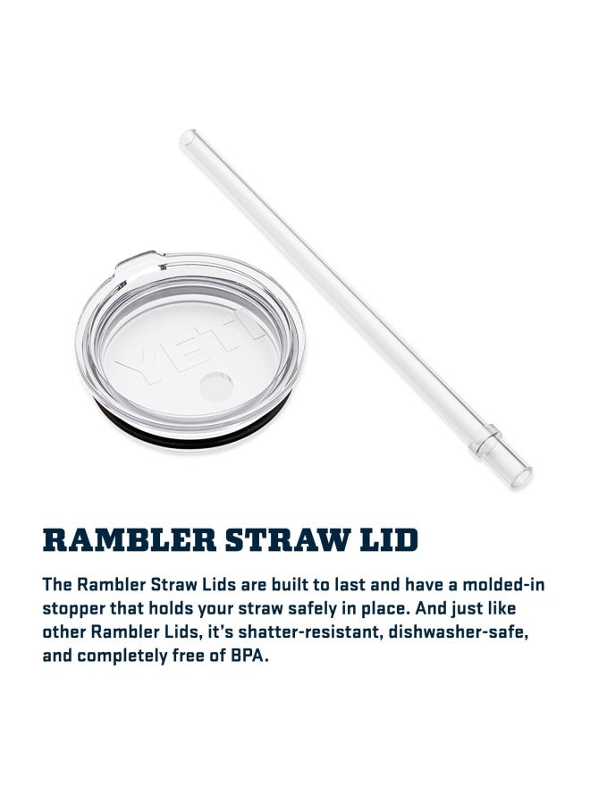 Rambler 20 oz Replacement Lid with Straw