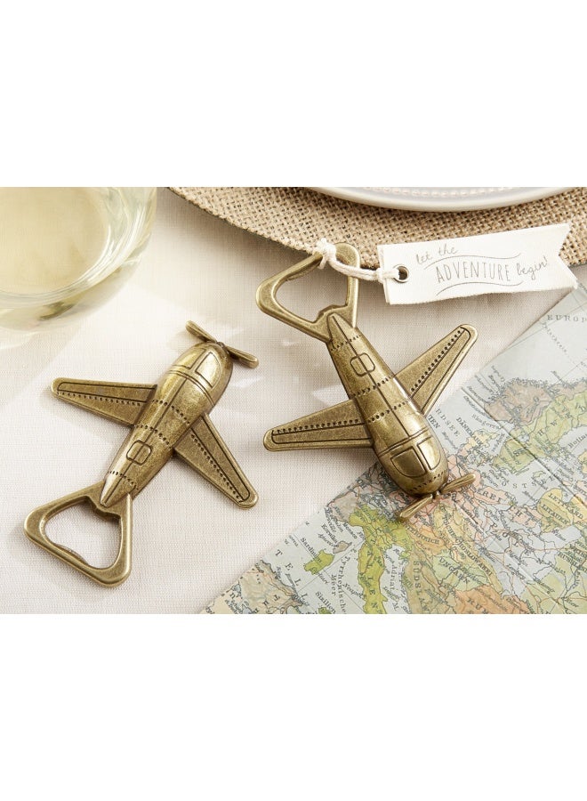 Kate Aspen  Let The Adventure Begin  Airplane Bottle Opener-Parent Single 11254Na