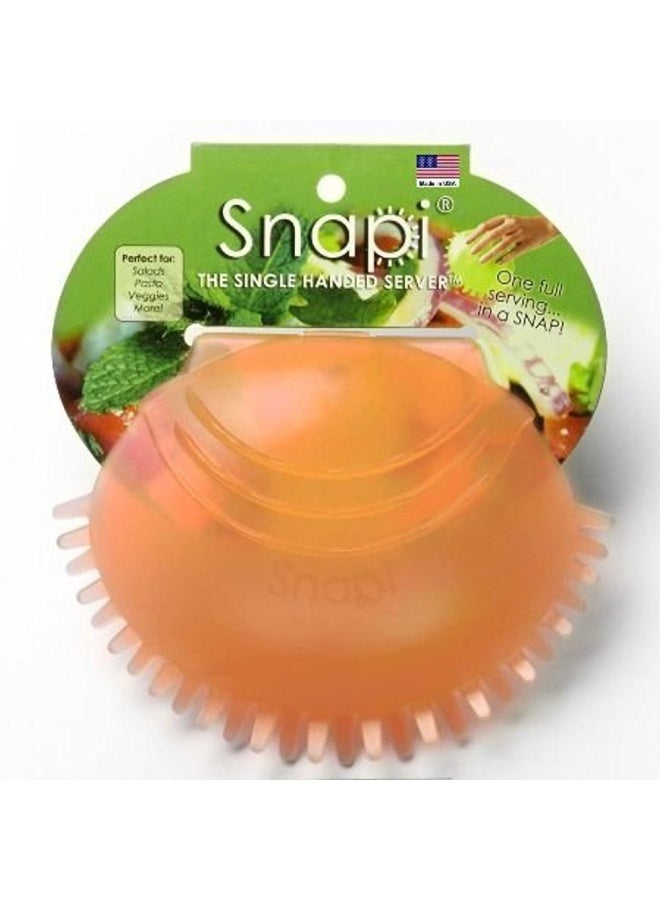 Snapi - The Single Handed Salad Server - Tangerine