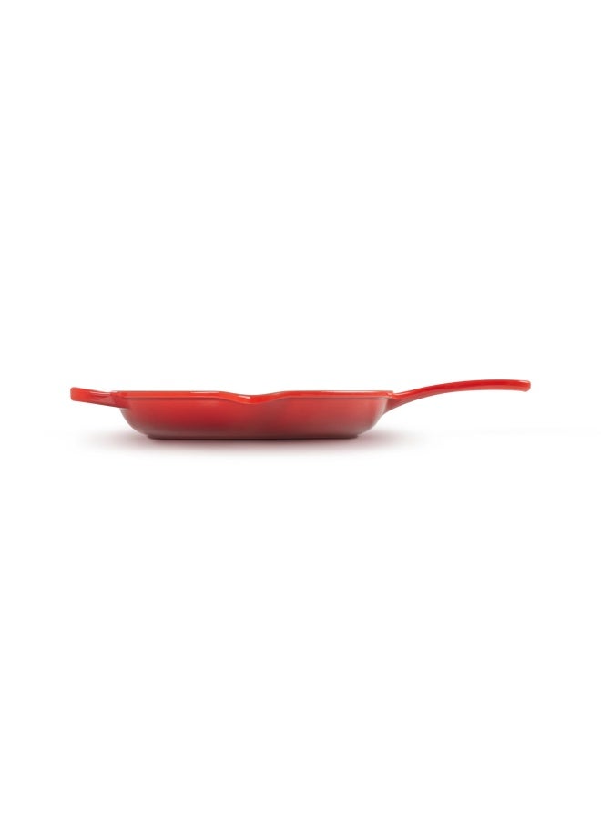 Le Creuset Signature Iron Handle Skillet  10-1 4-Inch  Cerise  Cherry Red