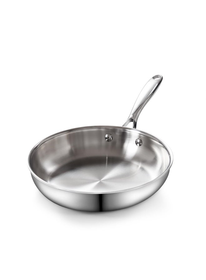 Cooks Standard - Nc-00215 Cooks Standard Multi-Ply Clad Stainless Steel Frying Pan  8 Inch  Silver