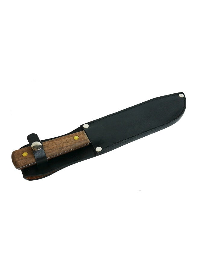 7” Knife Sheath Made To Fit 7 Inch Old Hickory Er Knives Okc – Leather With Belt Loop In Color Black 7 Inch
