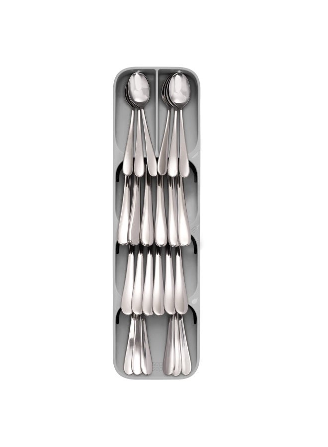 85119 Drawerstore Kitchen Drawer Organizer Tray For Cutlery Silverware Gray