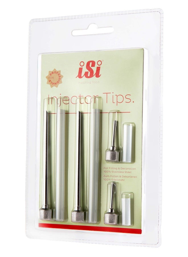 Isi Injector Tips For Isi Gourmet Whippers  Set Of 4  Stainless Steel