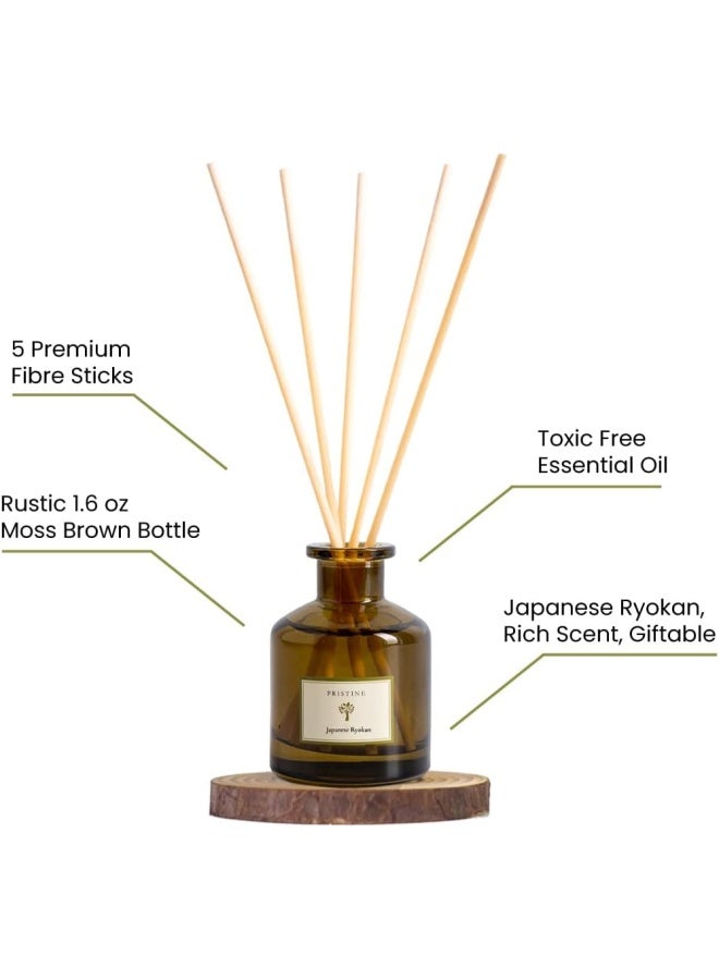 Japanese Ryokan/Inspired By Shangri La Hotel Reed Diffuser For Home Fresh Lavender Moroccan Amber Reed Diffuser Set Oil Diffuser And Reed Diffuser Sticks Home And Office Decor Fragrance Gi Feet