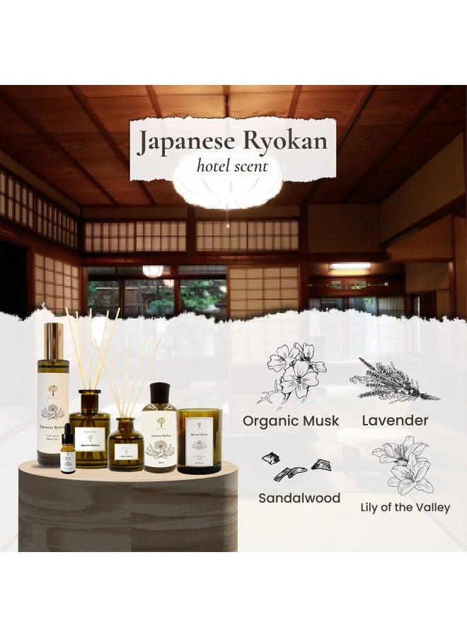 Japanese Ryokan/Inspired By Shangri La Hotel Reed Diffuser For Home Fresh Lavender Moroccan Amber Reed Diffuser Set Oil Diffuser And Reed Diffuser Sticks Home And Office Decor Fragrance Gi Feet