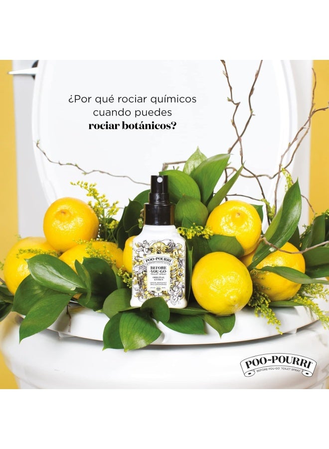 Poo-Pourri Before-You-Go Toilet Spray.34 Fl Oz, Original Citrus, 3