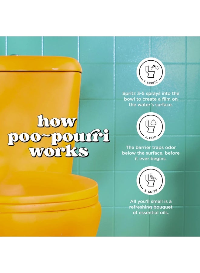 Poo-Pourri Before-You-Go Toilet Spray.34 Fl Oz, Original Citrus, 3