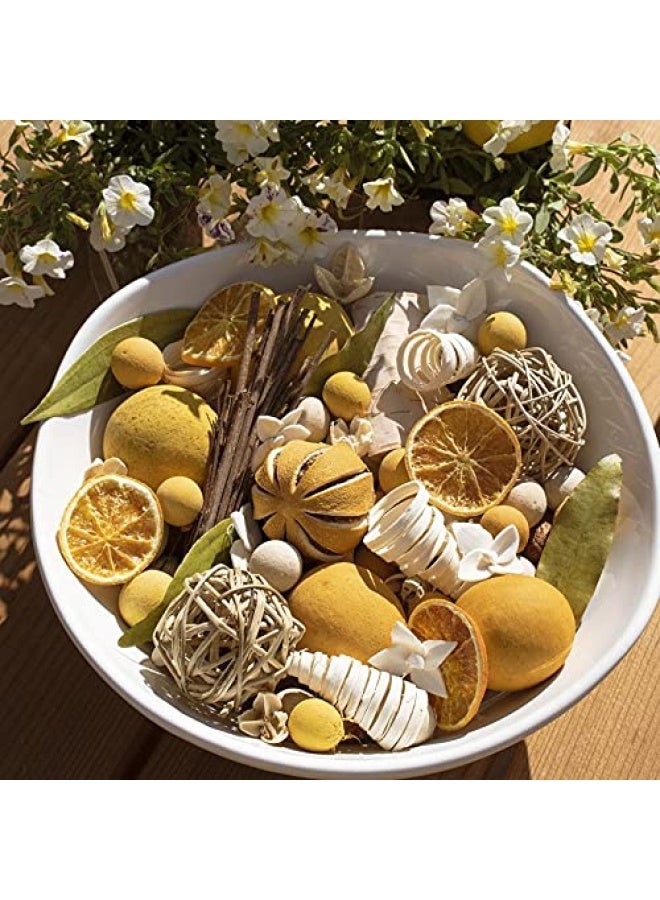 Lemon Zest And Thyme Scented Potpourri  Made In California  Large 20 Oz Bag  Fragrance Vial  Citrus Spice Scent