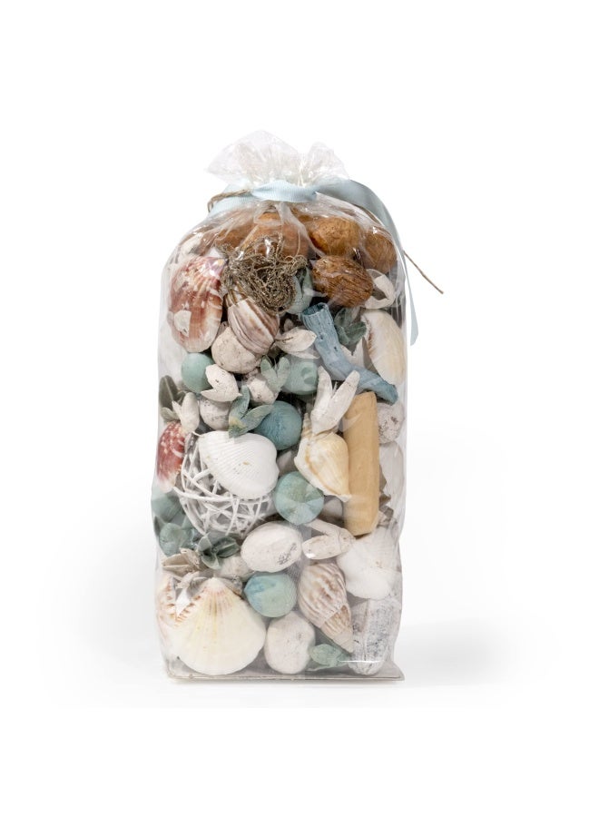 Ocean Plumes Scented Seashell Potpourri  Made In California  Large 20 Oz Bag  Fragrance Vial  Scents Of Orange Lime Bergamot Lily Rose And Tonka Beans  Coastal Home Decor