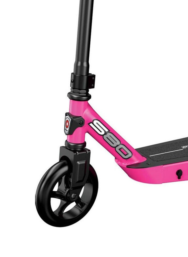 Kids Power Core S80Electric Scooter For Age 8 and Up, Power Core High-Torque Hub Motor, Up to 10 mph, All-Steel Frame Pink