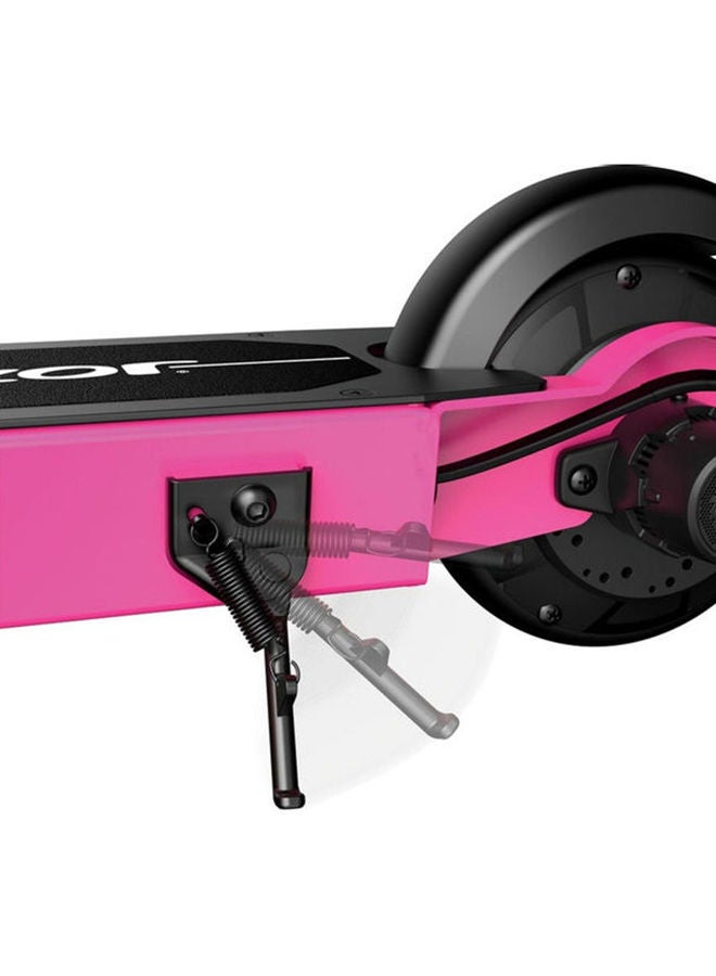 Kids Power Core S80Electric Scooter For Age 8 and Up, Power Core High-Torque Hub Motor, Up to 10 mph, All-Steel Frame Pink