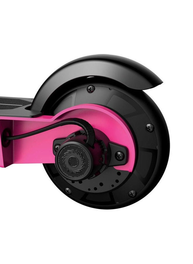 Kids Power Core S80Electric Scooter For Age 8 and Up, Power Core High-Torque Hub Motor, Up to 10 mph, All-Steel Frame Pink