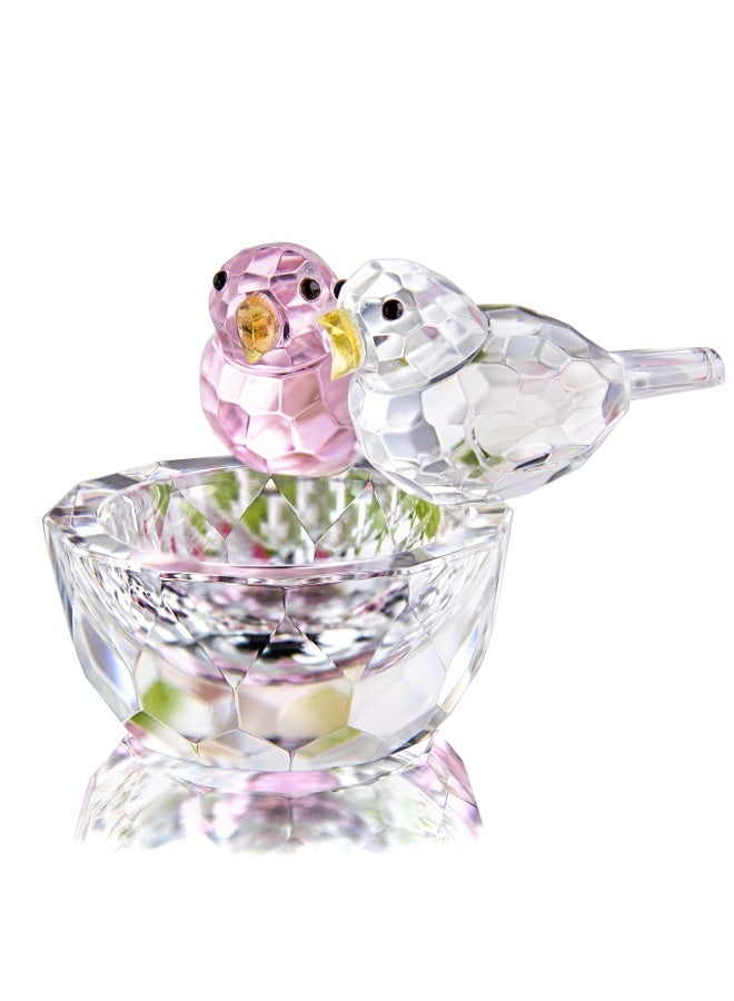 Hdcrystalgifts  Crystal Bird Figurine Collectible Art Glass Animal Figurines Table Home Decor