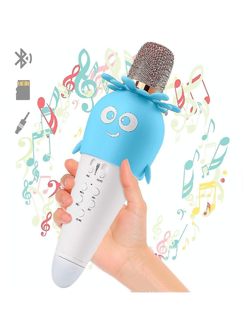Car Wireless Karaoke Microphone Children's Toy With LED Light