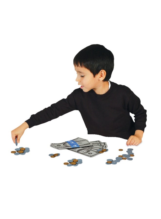 The Learning Journey  Kids Bank Play Money Set - Play Money For Kids - Over  5000 In Realistic Play Money To Build Kids Counting Skills - Ages 5 And Up - Award Winning Toys