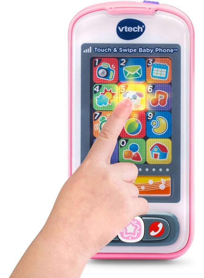 VTech Touch and Swipe Baby Phone, Pink