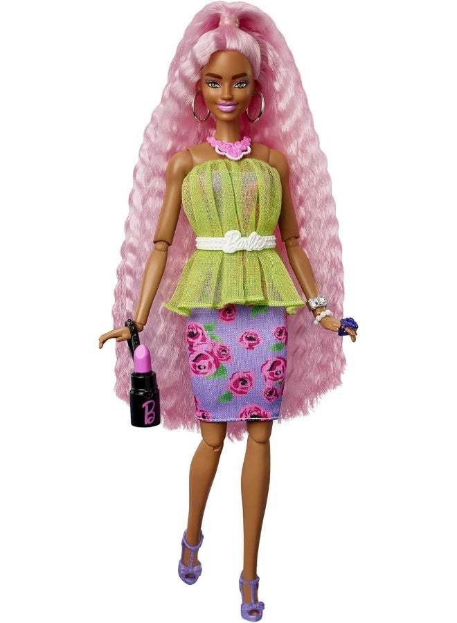 Barbie Extra Deluxe Doll & Accessories Set with Pet, Mix & Match Pieces for 30+ Looks, Multiple Flexible Joints, Gift for Kids 3 Years Old & Up