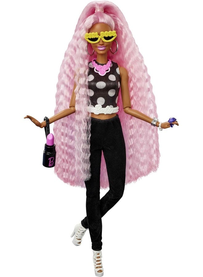 Barbie Extra Deluxe Doll & Accessories Set with Pet, Mix & Match Pieces for 30+ Looks, Multiple Flexible Joints, Gift for Kids 3 Years Old & Up