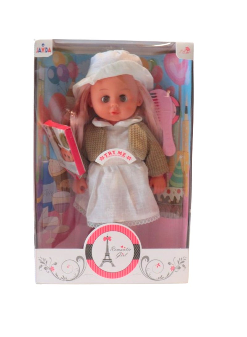 ELEGANCE DOLL WITH BAG AND ACCESS – PARIS (12 INCHES)