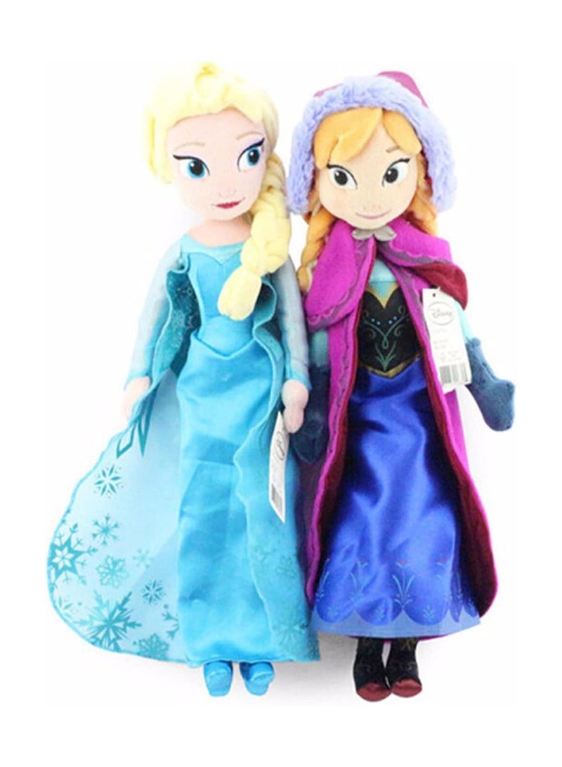 Frozen Anna and Elsa Princess Plush Toy for Girls Birthday Gift 50cm