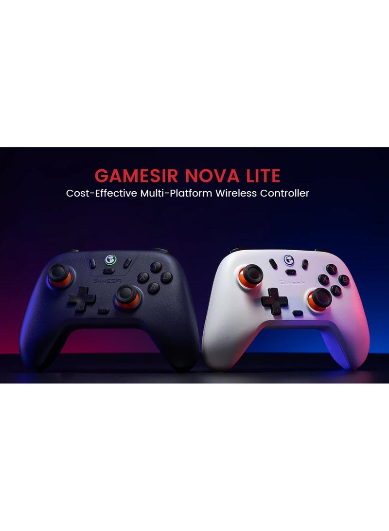 Wireless Gamepad GameSir Nova Lite Fantastic Color 2.4G Receiver Multiplatform Game Controller for PC, Steam, Switch, iOS, Android Blue