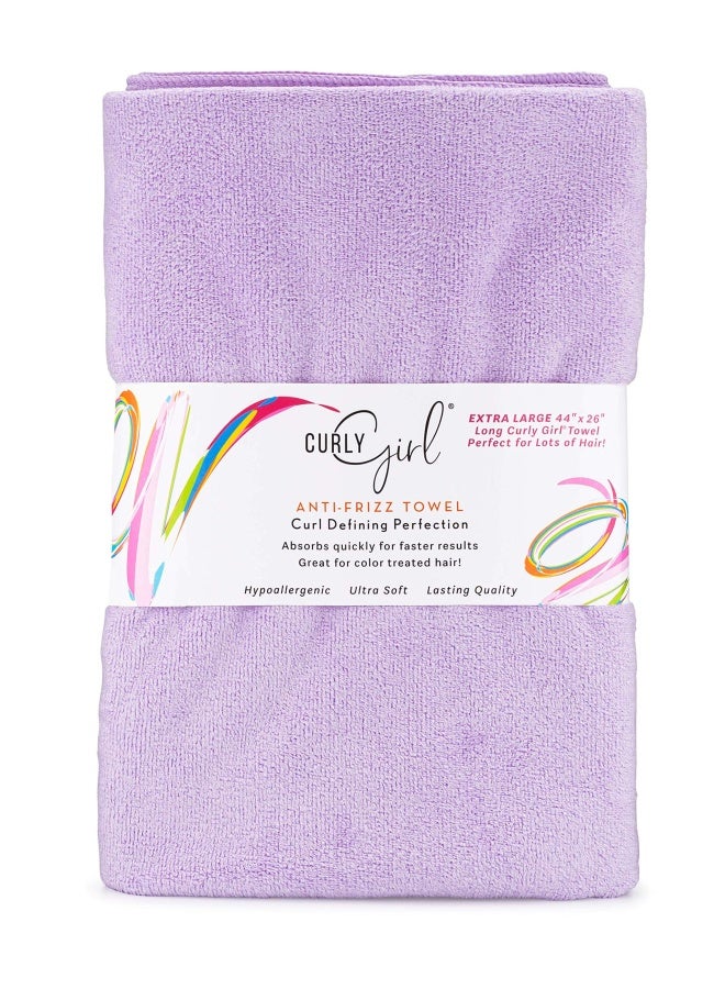 Extra Large  Microfiber Hair Towel For Curly Hair  Large 44  X 26   Super Absorbent And Quick Drying Hair Towel
