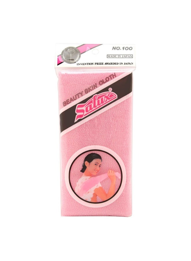 Salux Nylon Japanese Beauty Skin Bath Wash Cloth Towel - Pink