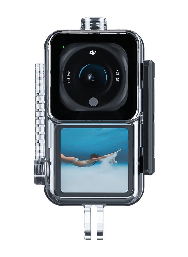 Waterproof Case for DJI Action 2 Dual-Screen Combo Housing Case 147Ft Diving Housing Case Protective Shell