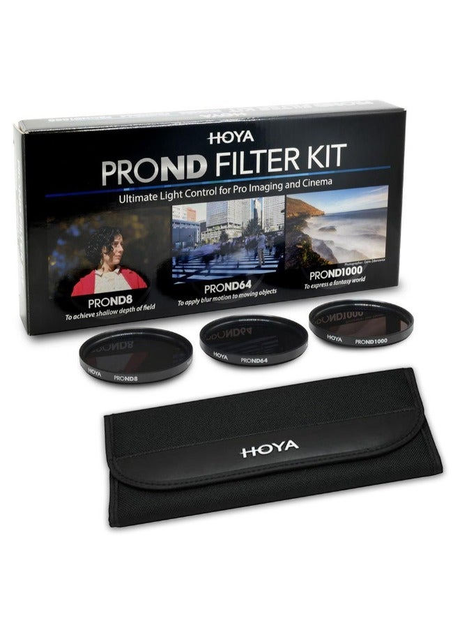 Hoya 82mm Pro ND 3-Filter Kit ND8-ND64-ND1000
