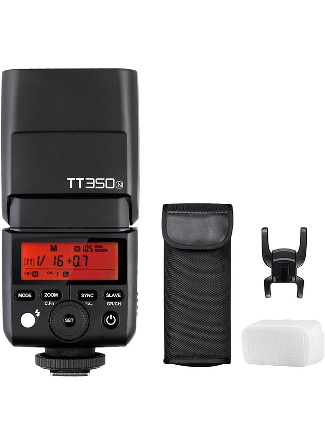 GODOX TT350N TTL Camera Flash for Nikon Cameras GN36 1/8000s HSS Mini Speedlight