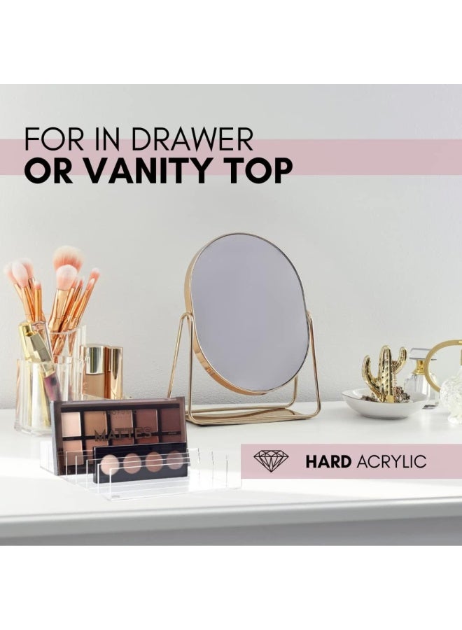 Clear Makeup Organizer Eyeshadow Palette Organizer Cash Holder & Makeup Palette Organizer Acrylic