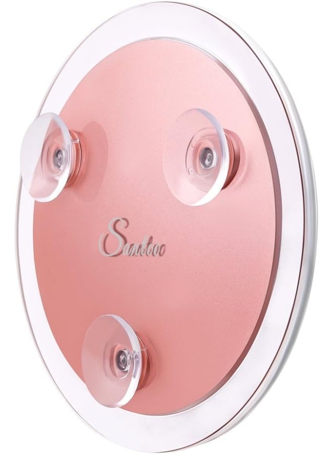 15X Magnifying Mirror - with 3 Mounting Suction Cups - Used for Precise Makeup - Eyebrows/Tweezing - Blackhead/Blemish Removal - Bathroom/Travel Makeup Mirror - 6 Inch Round (Rose Gold)