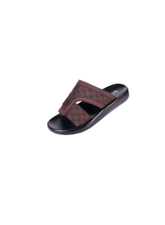 008-3577 Barjeel Uno Boys Arabic Sandals B-63102 Brown