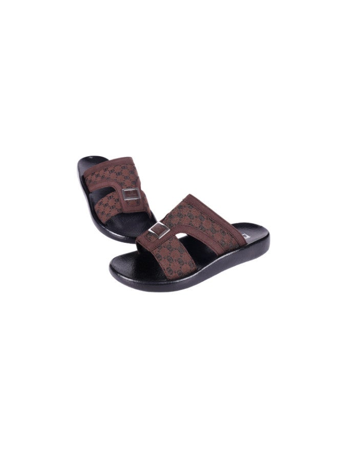 008-3577 Barjeel Uno Boys Arabic Sandals B-63102 Brown