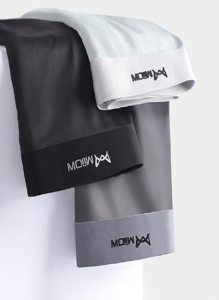 3Pcs  Seamless Boxer Men Underwear Ice Silk Graphene Antibacterial Boxershorts Underpants Panties Underware Trunks