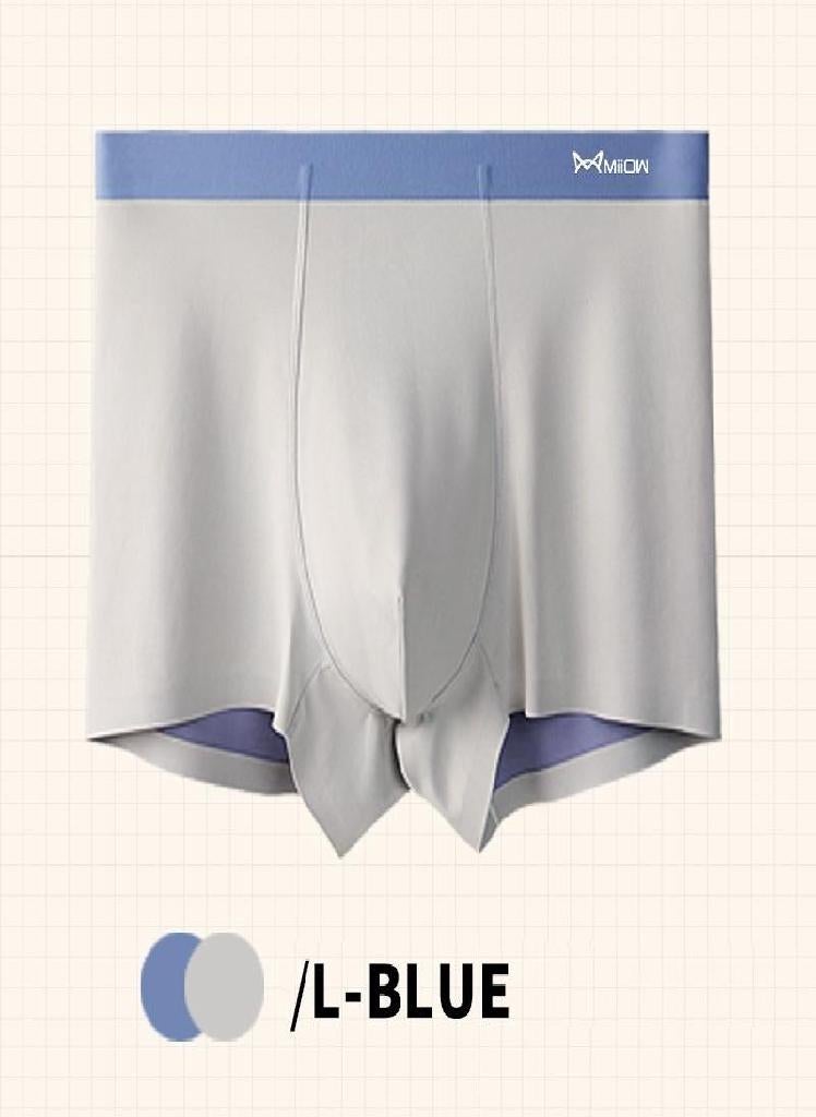 100 Branch Modal Seamless Men's Underwear Bacteriostatic Crotch Hyaluronic Acid Ice Silk Underwear 1Pcs