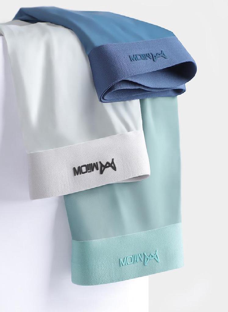 3Pcs  Seamless Boxer Men Underwear Ice Silk Graphene Antibacterial Boxershorts Underpants Panties Underware Trunks