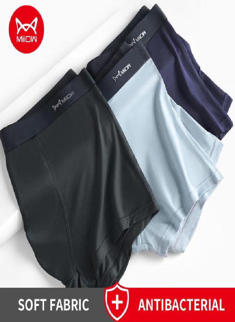 3Pcs  Men's Panties Boxers Pack Shorts Underpants Comfortable Polyester Man Underwear Boxer Men Male  Boxershorts