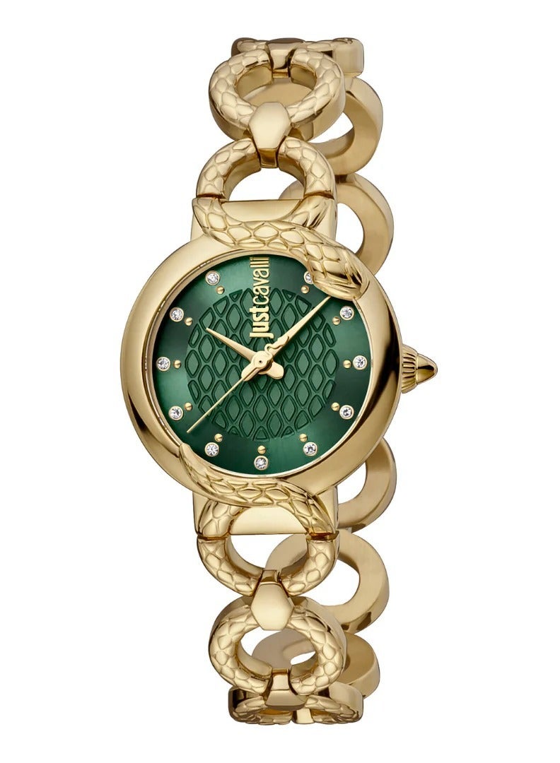 Just Cavalli Stainless Steel Analog Women's Watch With Gold Stainless Steel JC1L206M0035