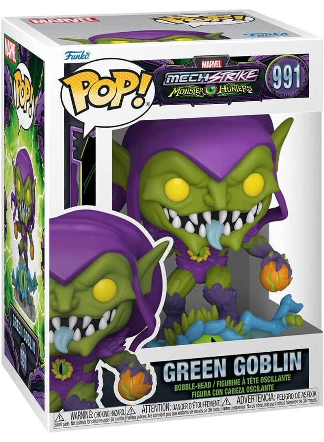 POP Marvel: Monster Hunters - Green Goblin Funko Pop! Vinyl Figure (Bundled with Compatible Pop Box Protector Case), Multicolored, 3.75 inches