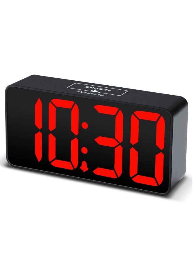 Compact Digital Alarm Clock With Usb Port For Charging