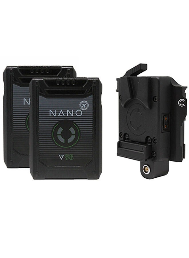Core SWX NANO Micro 98Wh Li-Ion 2-Battery Kit With Dual Travel Charger For RED KOMODO (V-Mount)