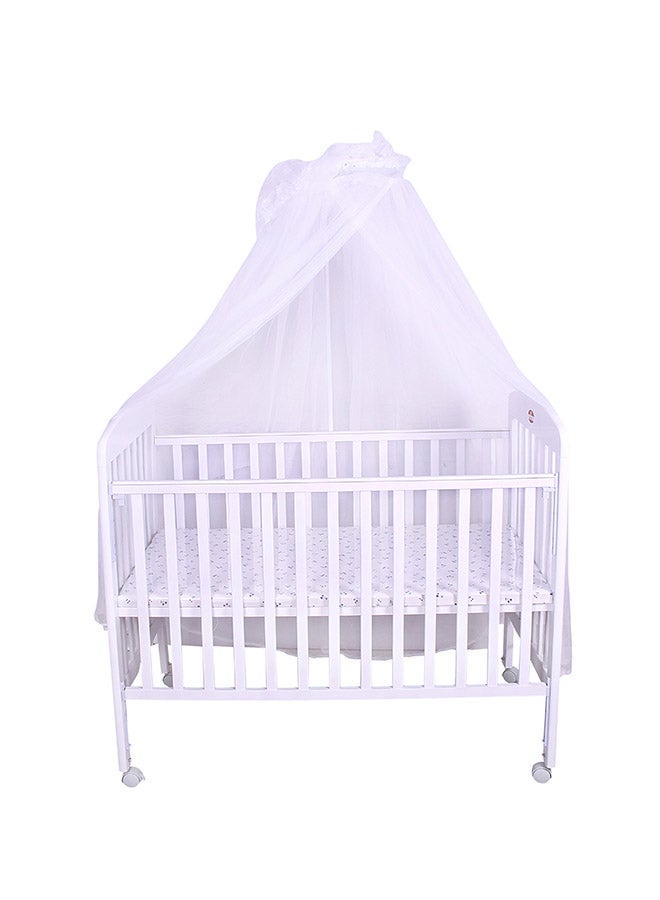 Baby Wooden Bed With Mosquito Net